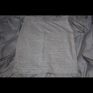 Gray mini skirt